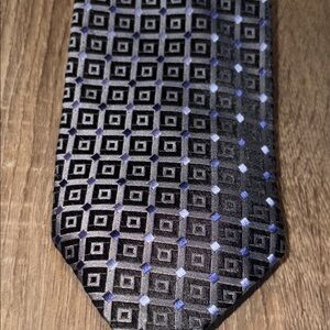 Robert Talbott Tie - Best of Class - Black and Blue Geometric Tie